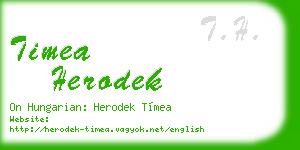 timea herodek business card