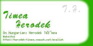 timea herodek business card